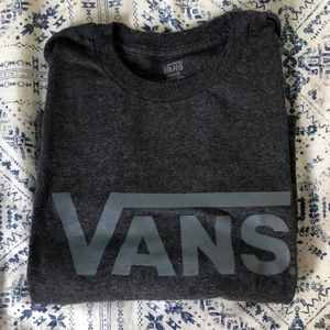Charcoal grey vans t shirt